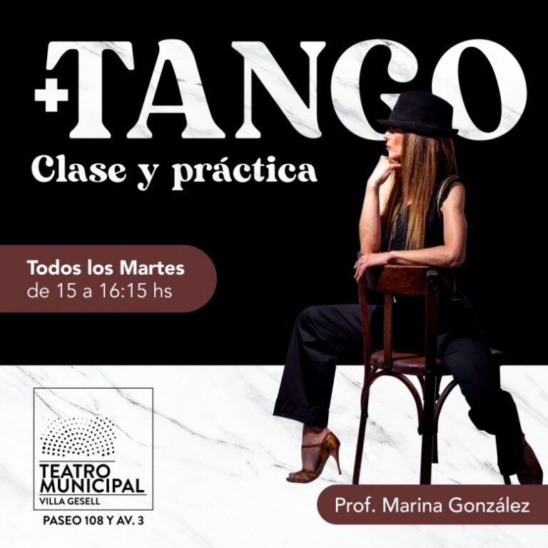 CULTURA Y DANZA: CLASES DE TANGO ELEGANTE EN EL TEATRO MUNICIPAL