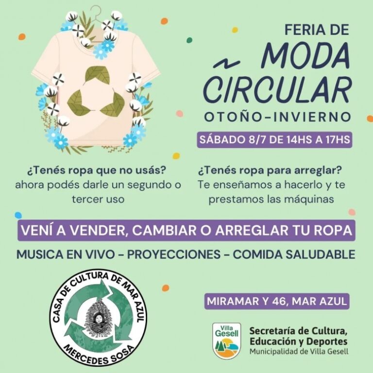 LLEGA UNA NUEVA EDICIÓN DE LA FERIA DE MODA CIRCULAR EN GESELL