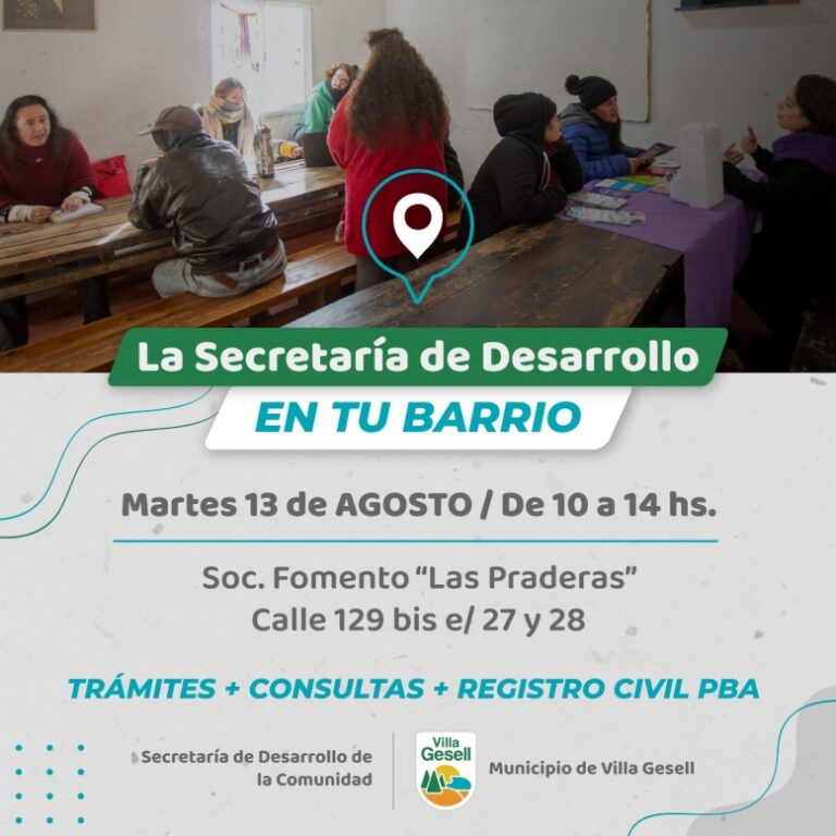 Llega una jornada de la secretaría de desarrollo en tu barrio