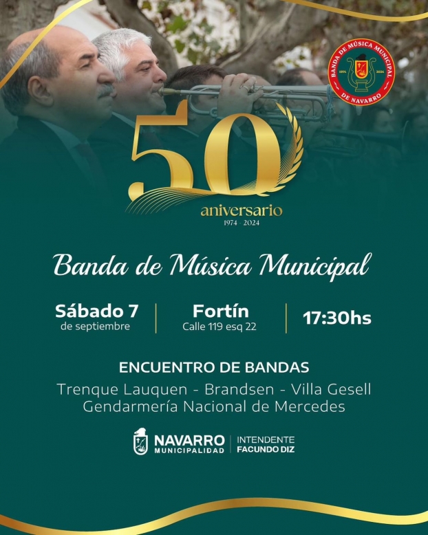 LA ORQUESTA MUNICIPAL VIAJA A NAVARRO PARA PARTICIPAR DE UN ENCUENTRO DE BANDAS REGIONAL