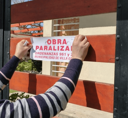 PARALIZACIÓN DE OBRAS CLANDESTINAS EN MAR AZUL Y VILLA GESELL