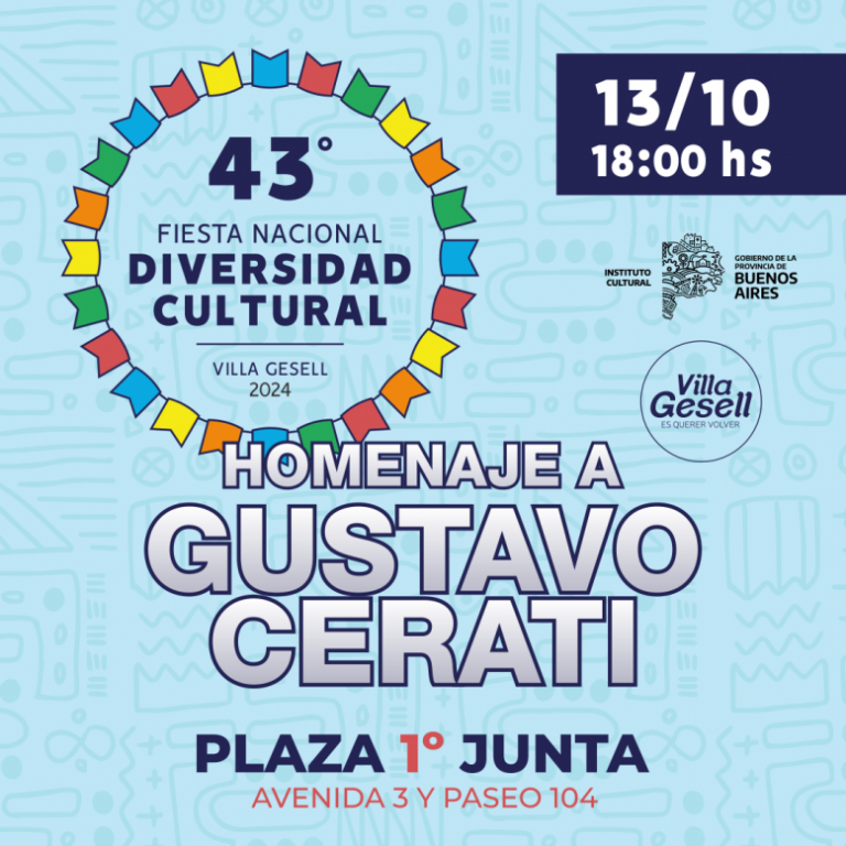 43º EDICIÓN DE LA DIVERSIDAD CULTURAL: HOMENAJE A GUSTAVO CERATI