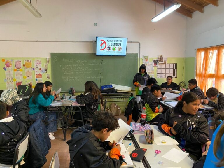 LA CAMPAÑA PERMANENTE DE PREVENCIÓN DEL DENGUE CONTINÚA EL RECORRIDO POR LAS ESCUELAS GESELINAS